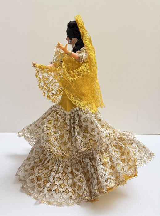 Stara lalka tancerka flamenco figurka 31 cm