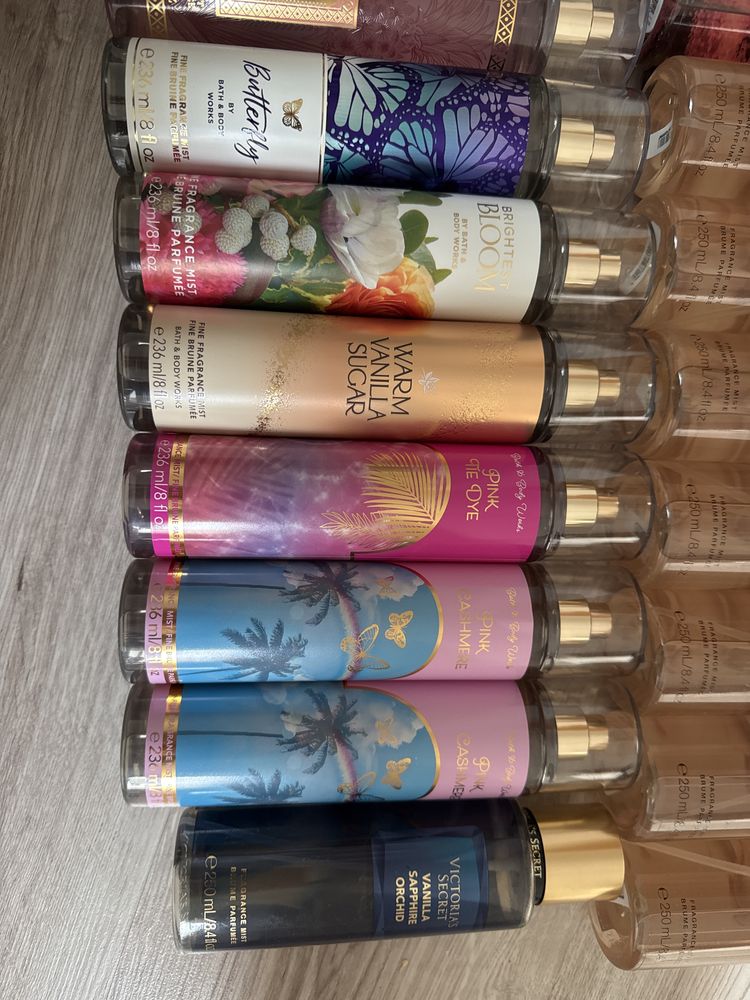nowe mgiełki bath and body works i victorias secret pink