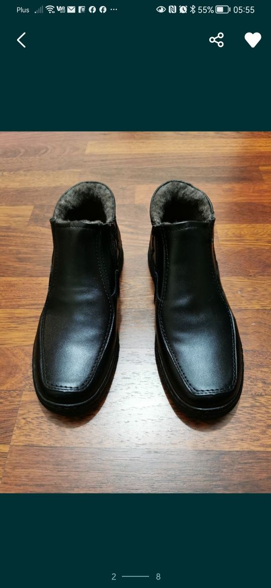 Skórzane Ocieplane Buty Męskie Na Zamek Super Lekkie Wygodne Ciepłe