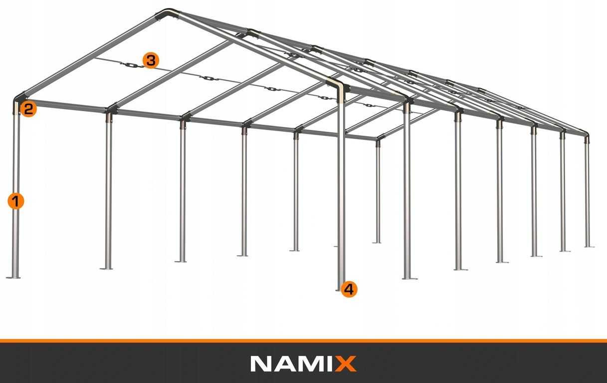 Namiot COMFORT 6x12 magazynowy handlowy garaż PVC 560g/m2