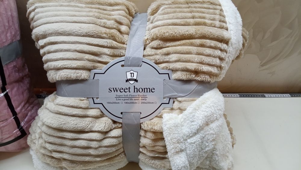 Плед шарпей велюр овчина подвійний євро 200*230см