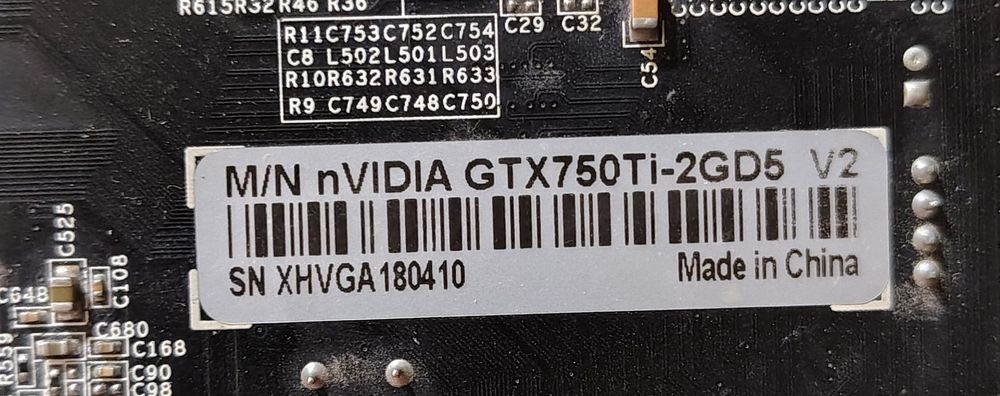 Видеокарта GTX 750 Ti