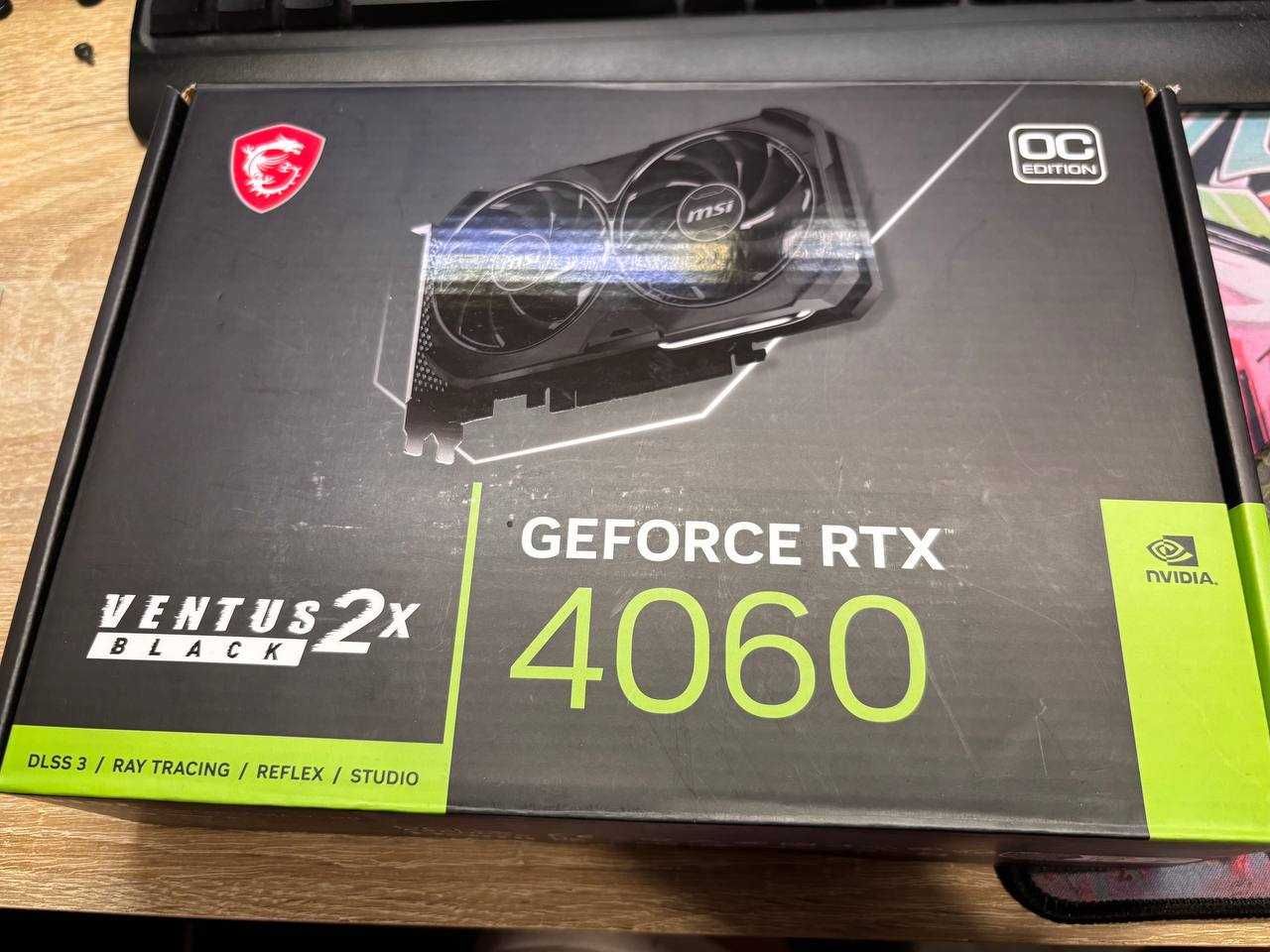 Nvidia GeForce Msi RTX 4060 OC ventus 2x black 8gb gddr6