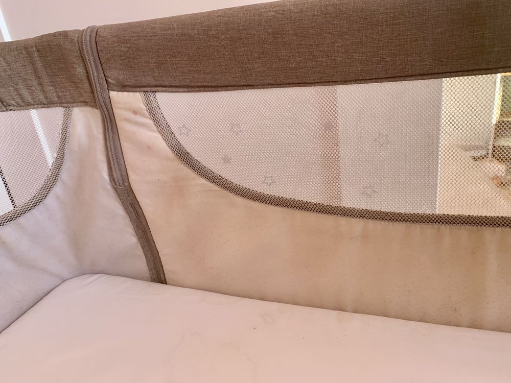 MoMi SMART BED łóżeczko 4w1 dostawka
