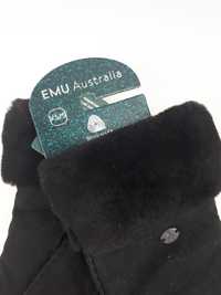 SP Nowe rękawiczki EMU AUSTRALIA czarne skórzane