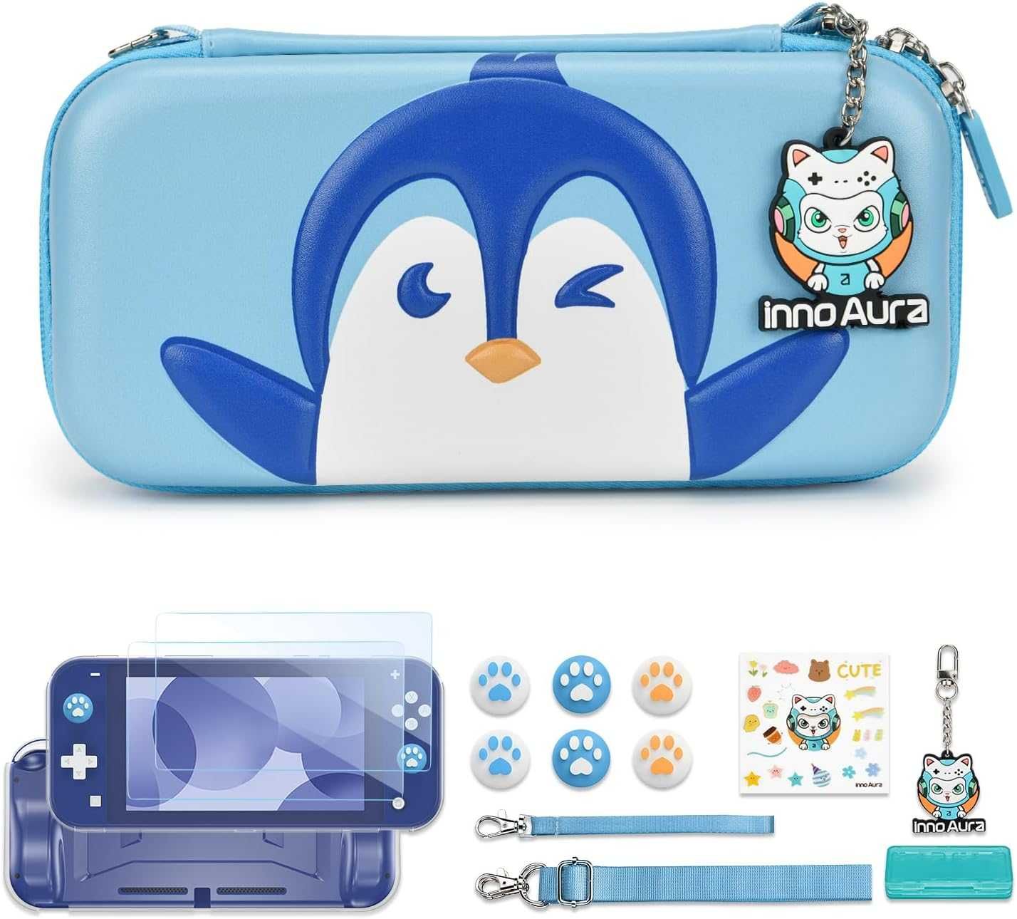 Switch Lite torba do przenoszenia, innoAura 15 w 1 Switch Lite