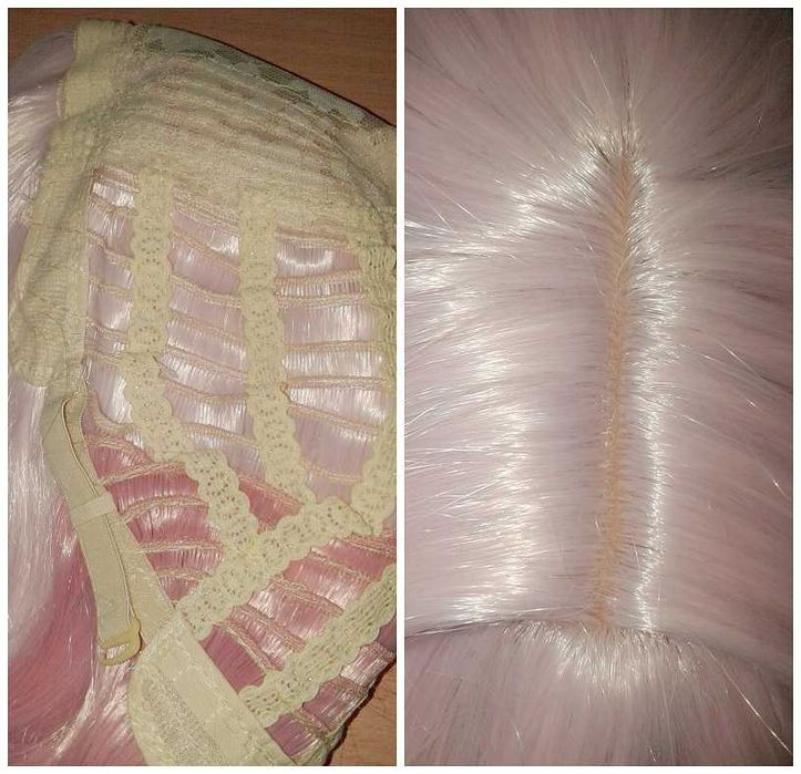Różowa peruka krótka ombre Dahlia Genshin Impact cosplay różowy wig