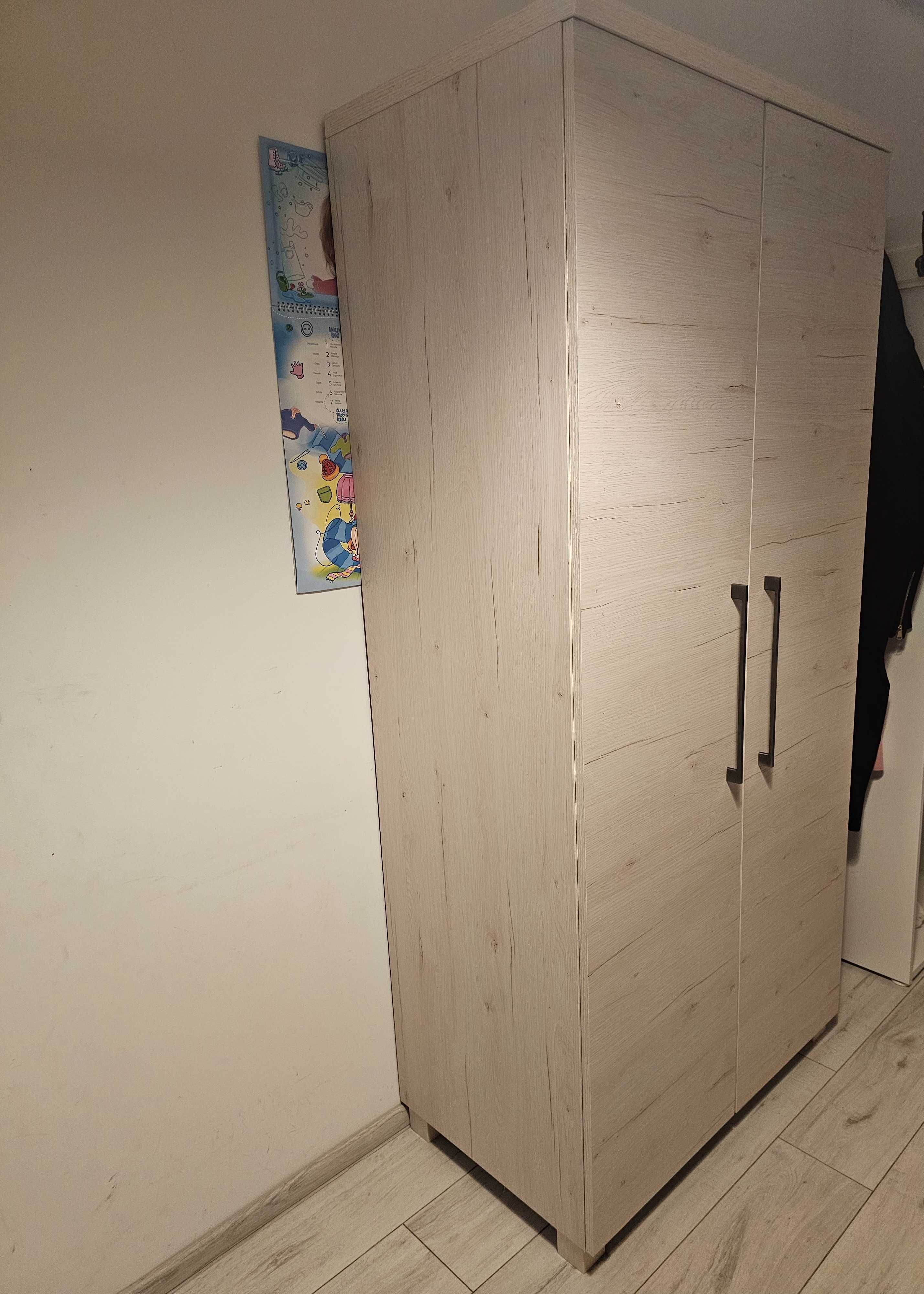Szafa 2-drzw. Z półkami i drążkiem (90x190x52,5)