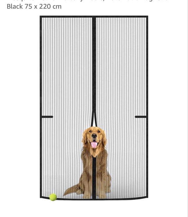 2x Cortinas / Rede mosquiteira 75x220cm