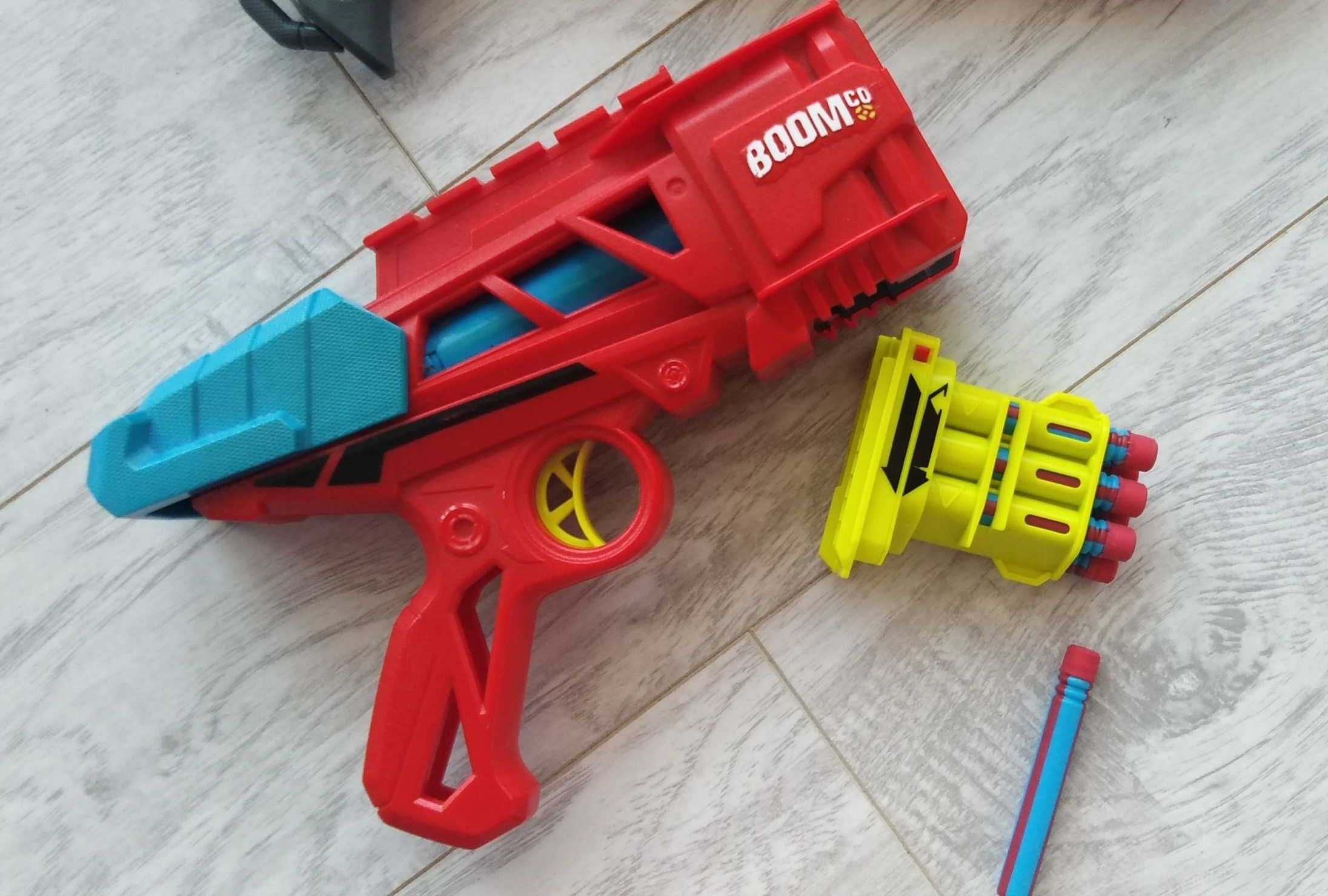 Nerf Magnus Mega + Boomco Blaster Mag Blast- zestaw wyrzutni/pistolet