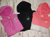 Zestaw 3 oryginalne bluzy damskie z kapturem Hollister hit XS/S