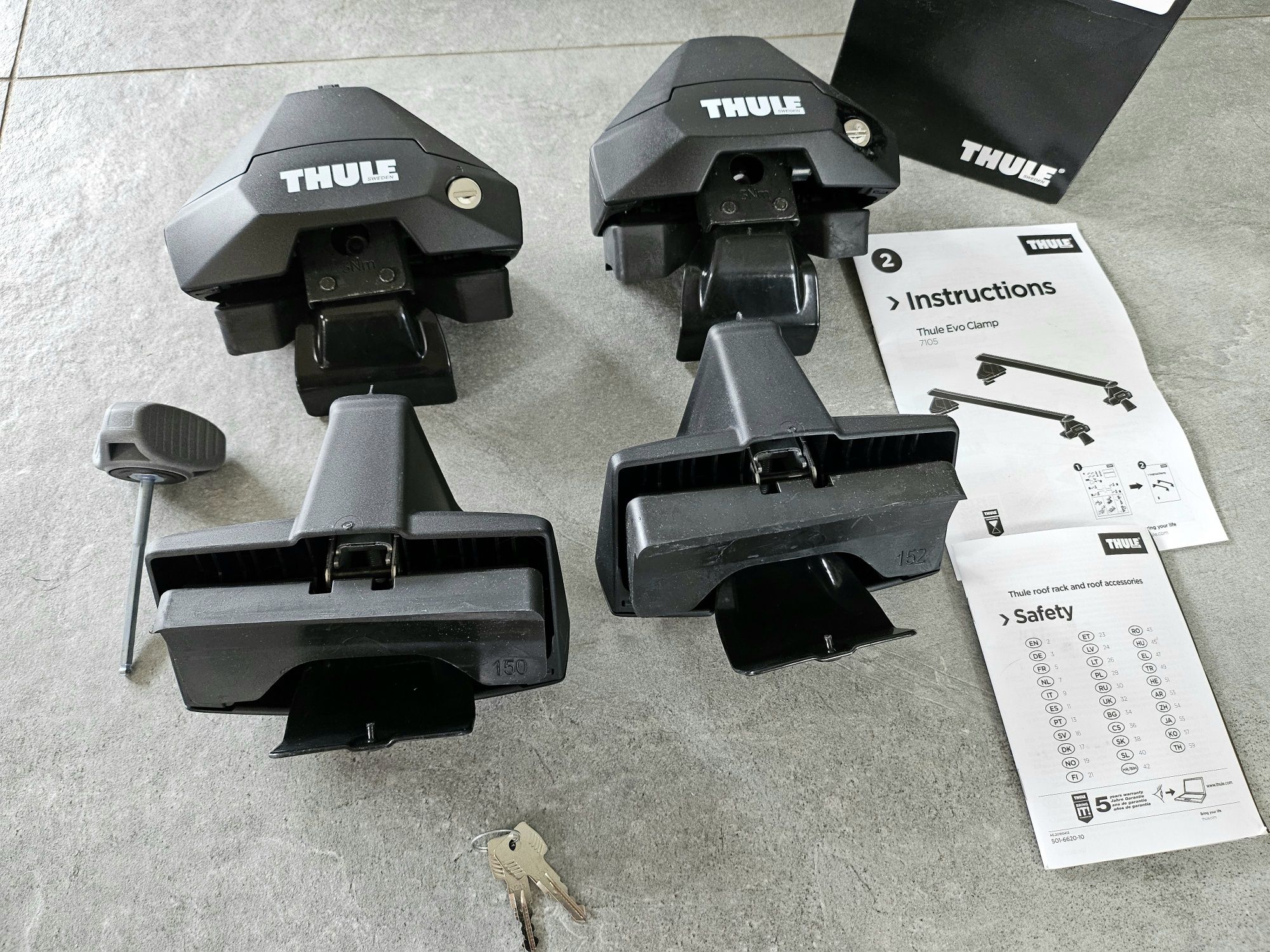 Thule evo clamp 7105 + kit 5039