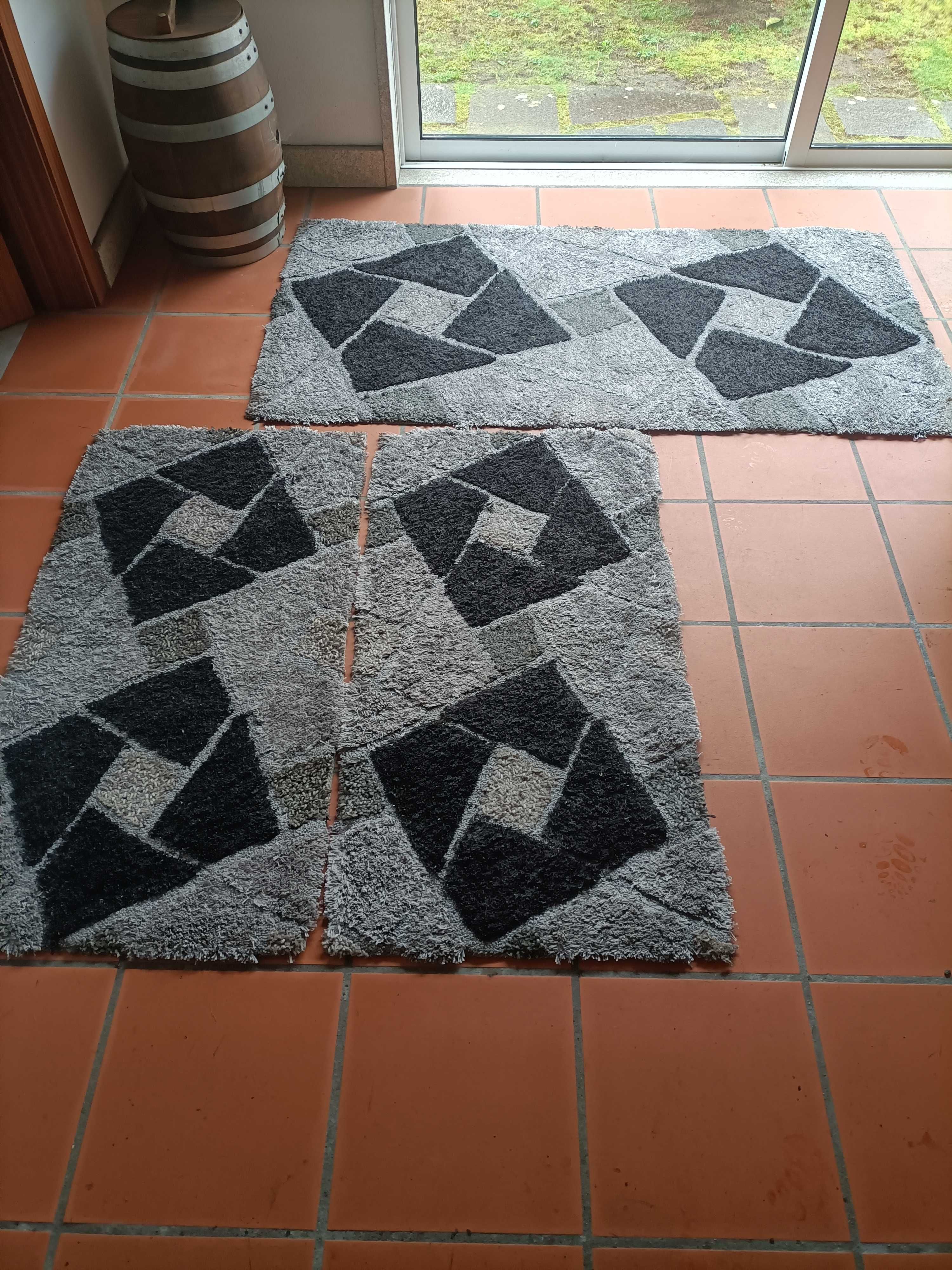 Tapetes de quarto completo 3 unidades