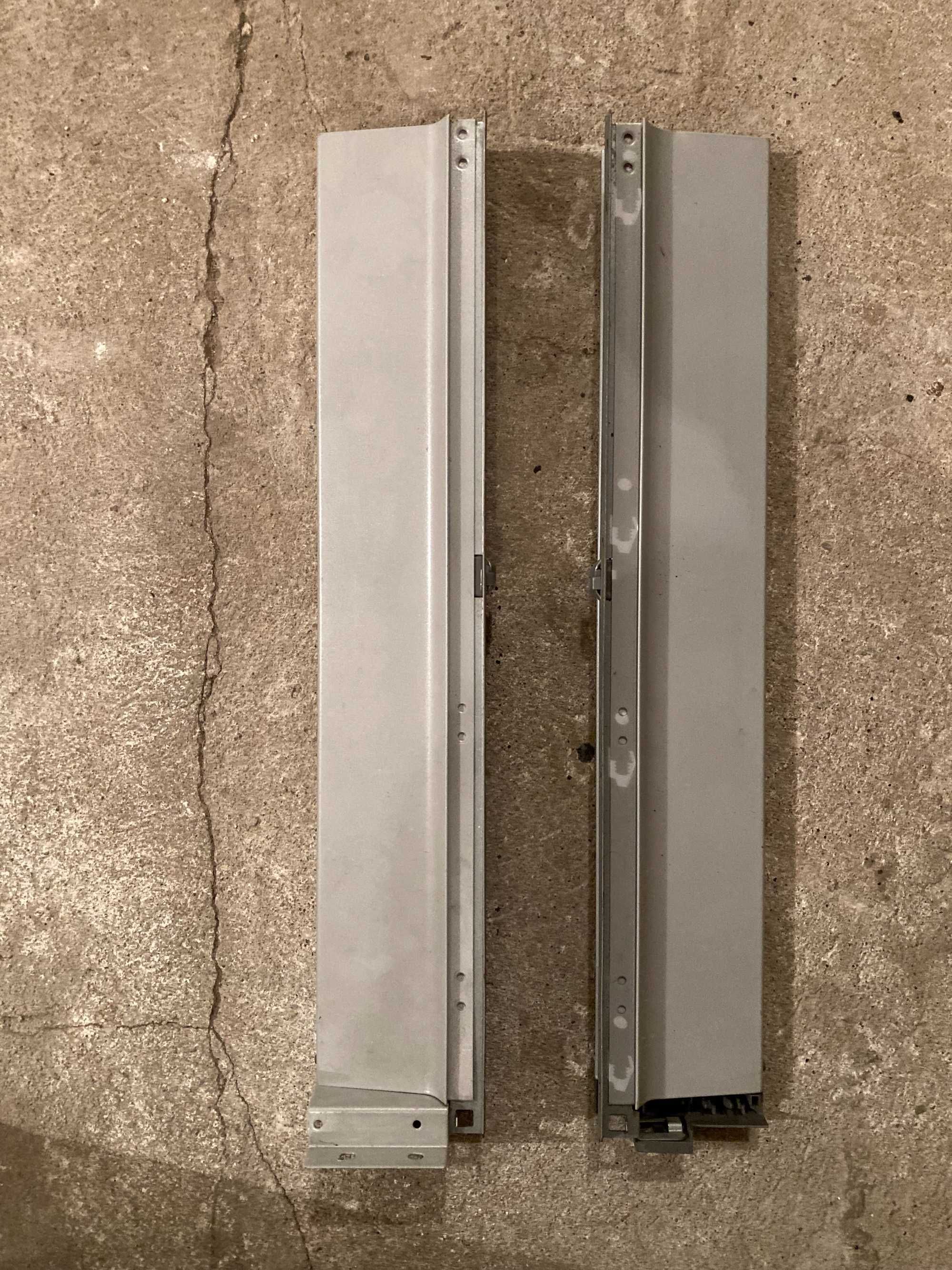 Boki szuflady Tandembox Blum, dł. 500 mm, szare