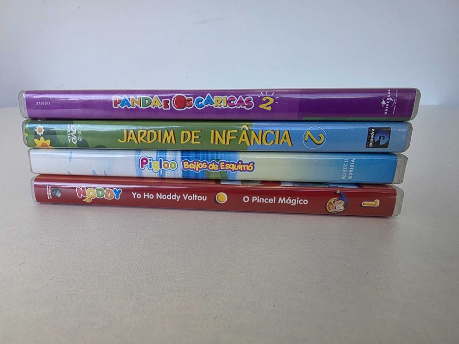 Lote 4 DVDs Infantis – Panda, Pigloo, Noddy e Jardim 2