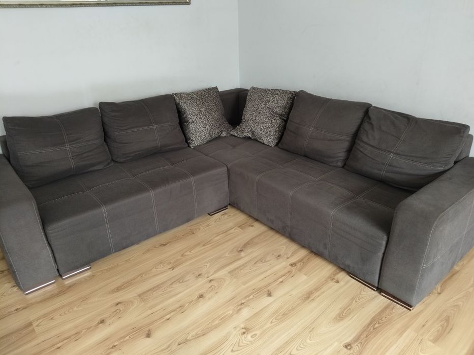 Duży rozkładany narożnik sofa