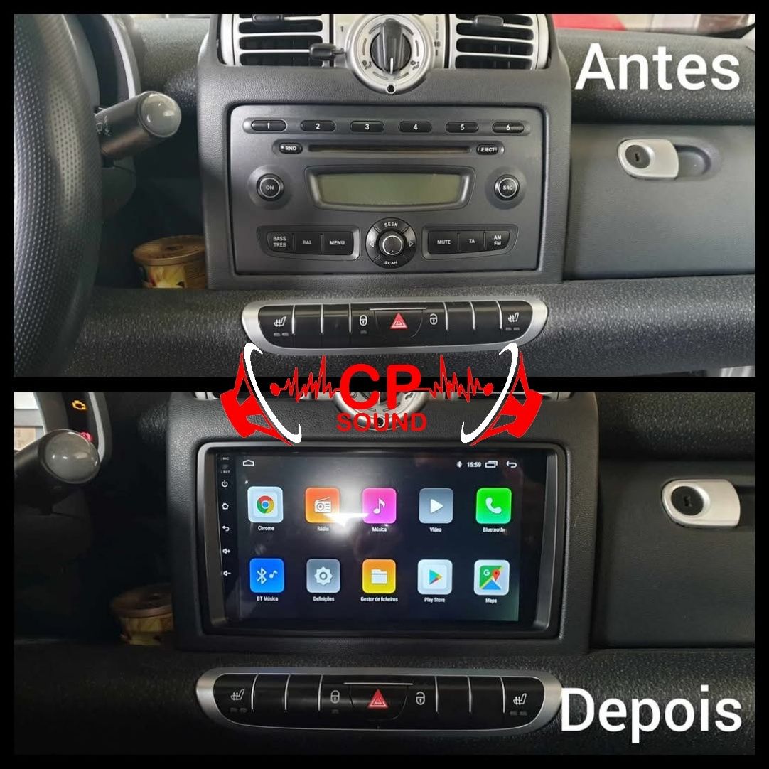 Montagem e venda de som sensores camera manometros volante em carros