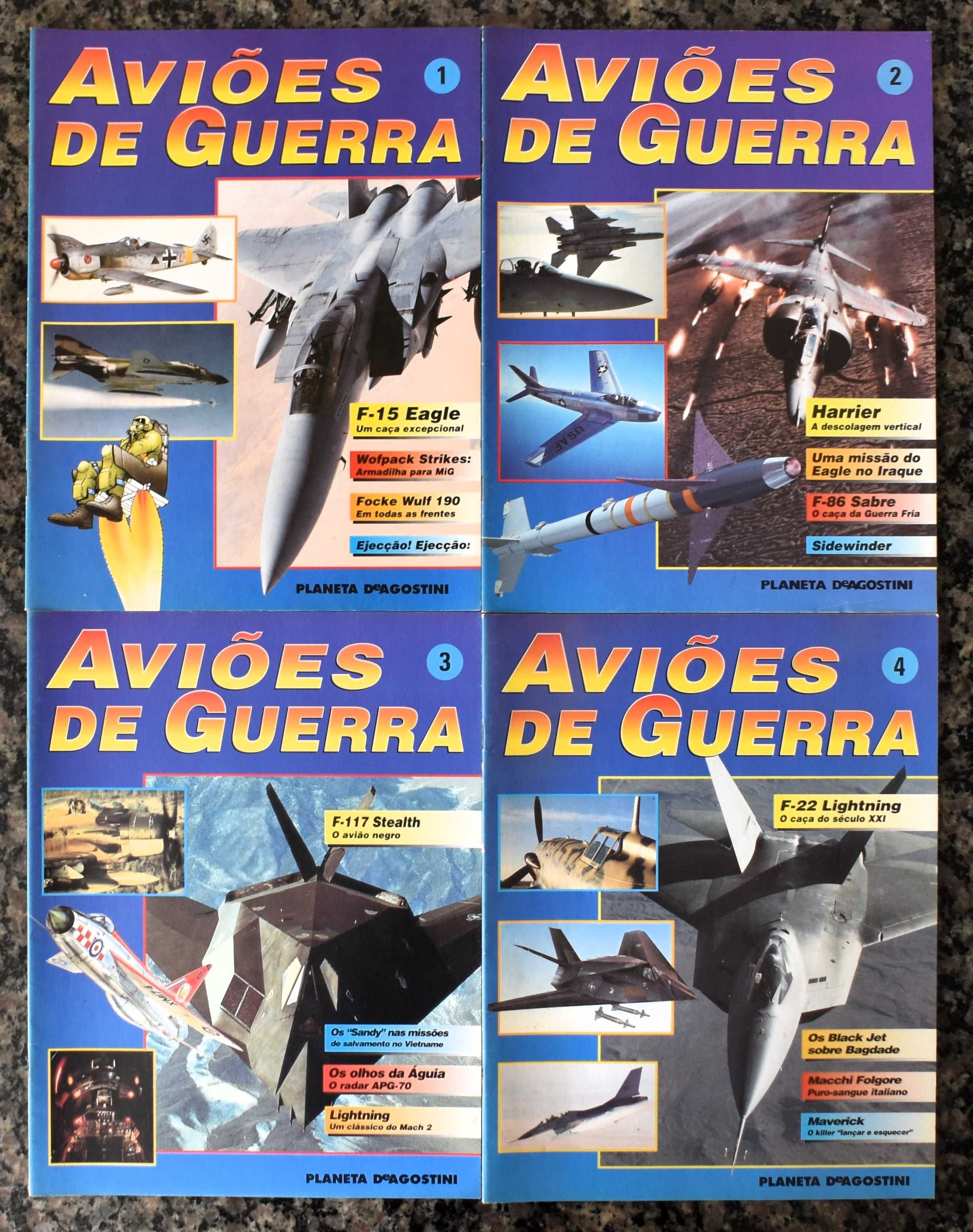 10 Fascículos "Aviões de Guerra"