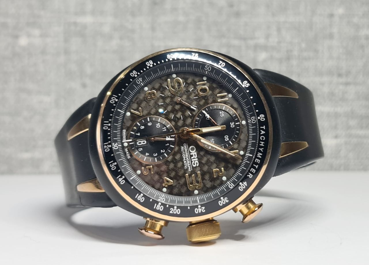 Чоловічий годинник часы Oris TT3 674 Automatic Chronograph Titanium 43