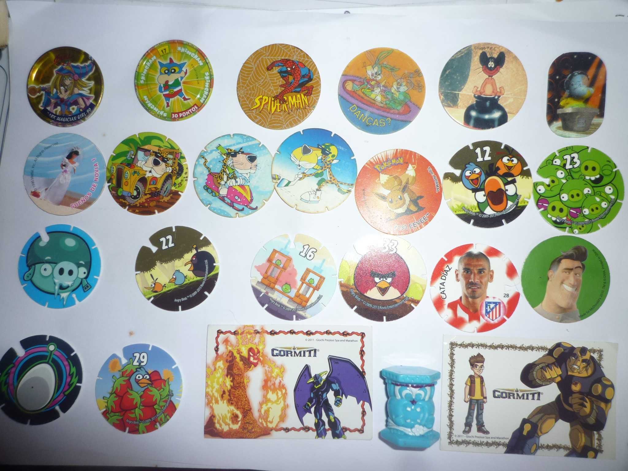 Cromos Bollycao vários TaZOS Gormit/Pokémon e outros