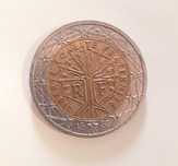 Moeda 2 euros França 1999