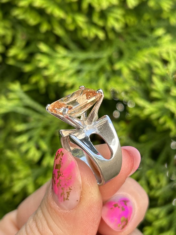 Piękny duży pierścionek srebro 925 8.3g