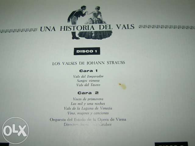 3 Disco Vinil - Una Historia del vals - Valsas