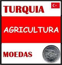 Moedas - - - Turquia - - - "Progresso na Agricultura"