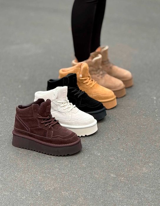 Теплі жіночі уггі замшеві 36–41 — нові, із хутром, зима 2025