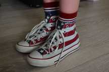 Trampki Converse buty dziecięce, młodzieżowe rozm. 36 flaga USA