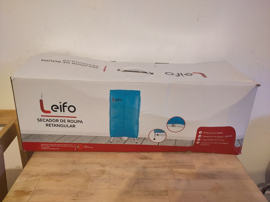 Estendal/secador de roupa rectangular Leifo