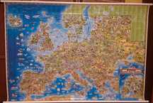 Mapa ścienna - mapa świata oraz Europy - na prezent, duża, dla dziecka