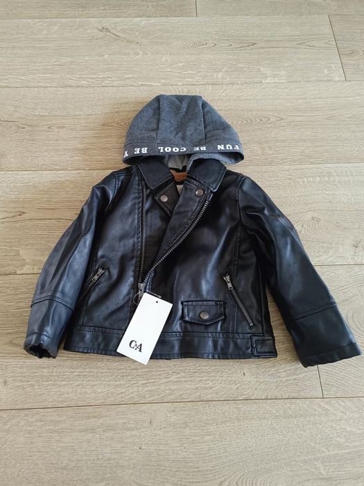 Kurtka ocieplana ,ramoneska , skóra ekologiczna