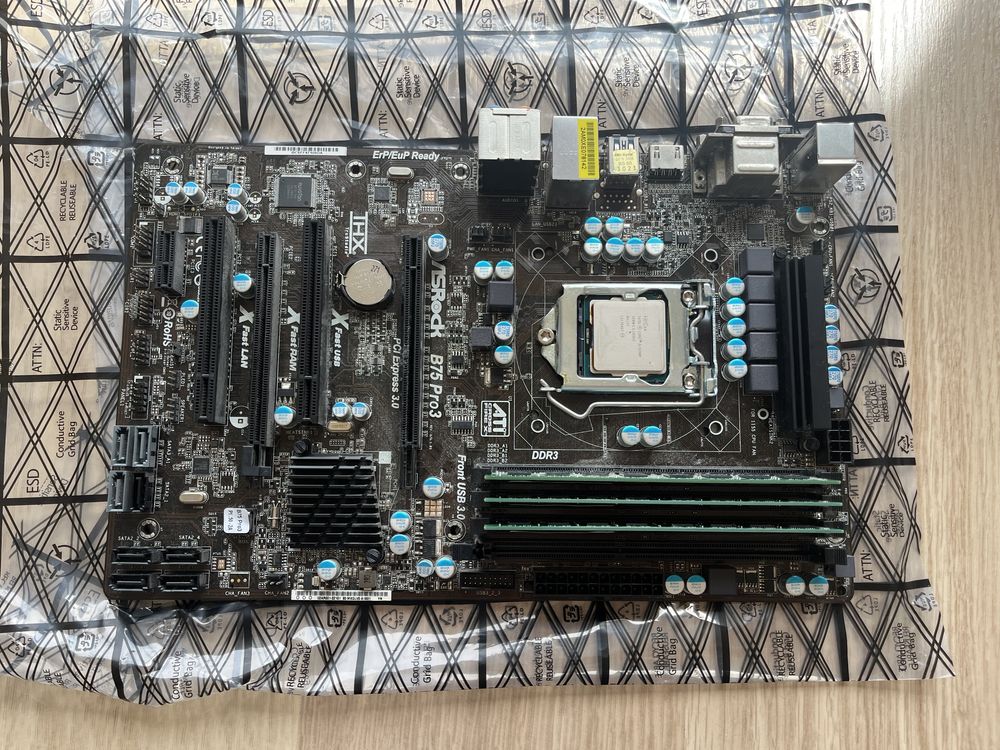 Płyta główna ASRock B75 Pro3 + Intel Core i5-3350P 3.20GHz + RAM