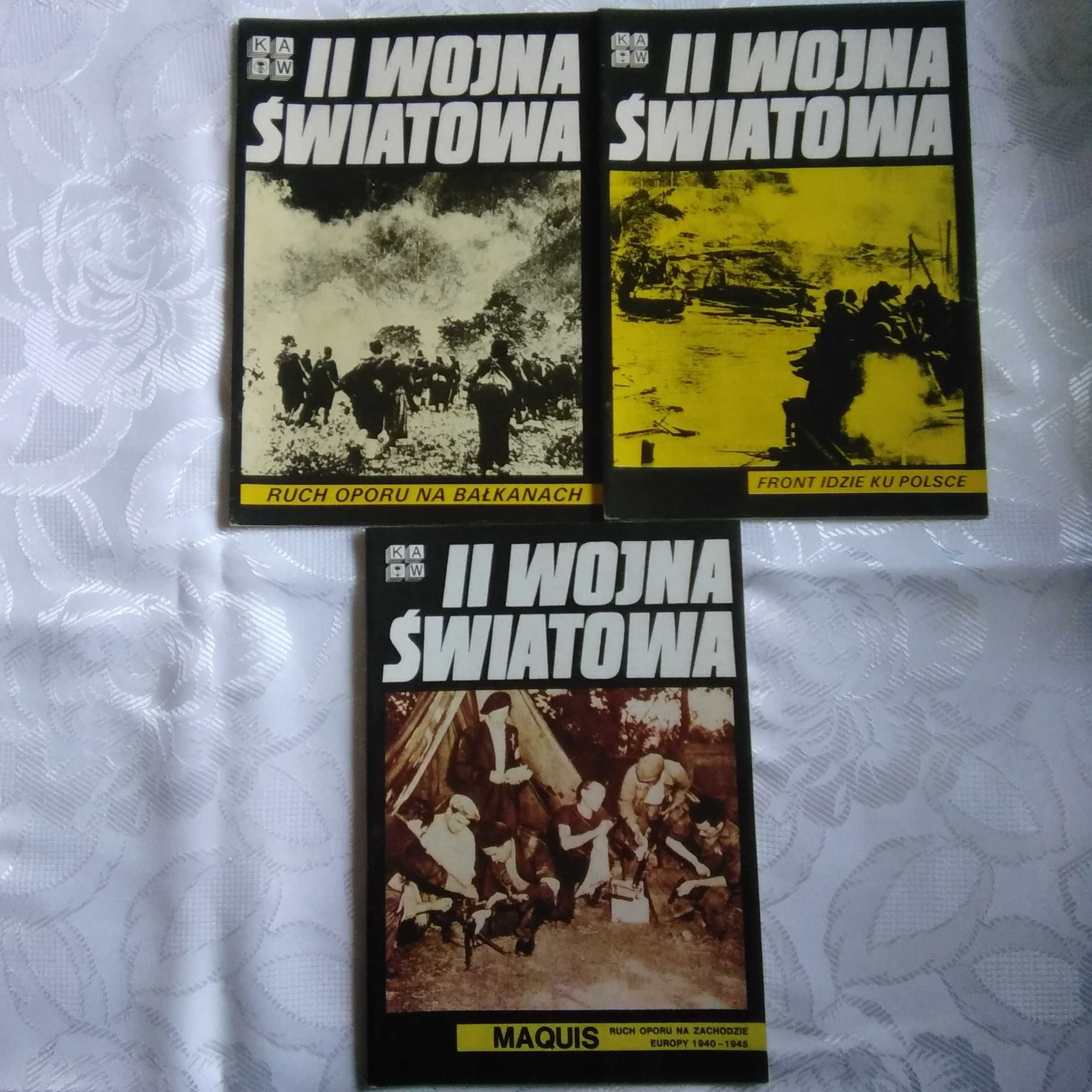 II Wojna Światowa. 3 zeszyty KAW z 1986r.