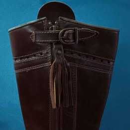 Botas cabedal cano alto senhora/homem