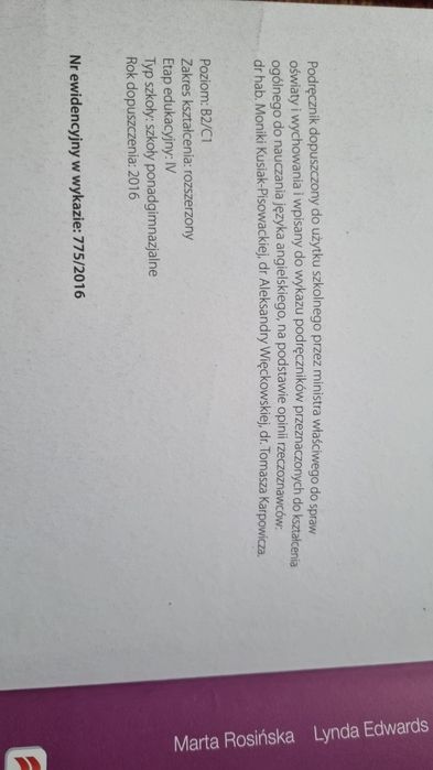 Repetytorium dla uczniów liceum i techników poziom rozszerz jezyk ang