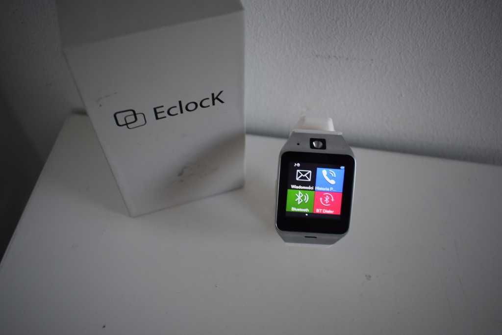 Eclock biały smartwatch zegarek