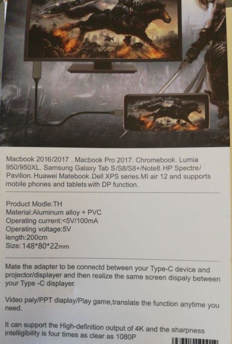 Adaptador Type C para HDMI