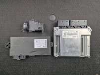 Zestaw startowy bmw e60 2009r  polift n47d20a automat
