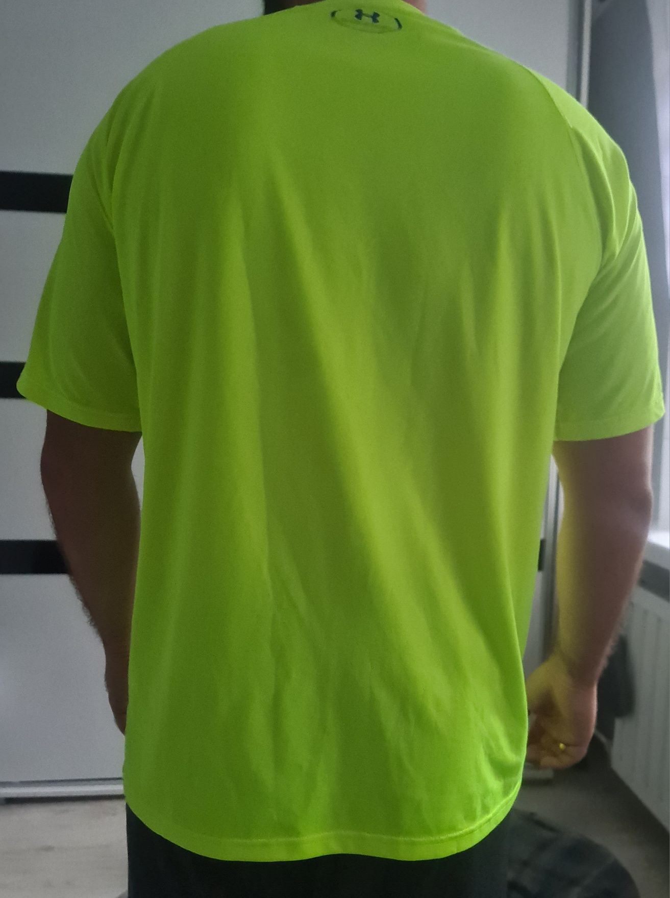 Koszulka na siłownię Under Armour L neonowy żółty