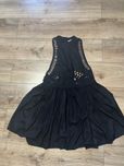 Sukienka letnia z wiskozy z haftem h&m S