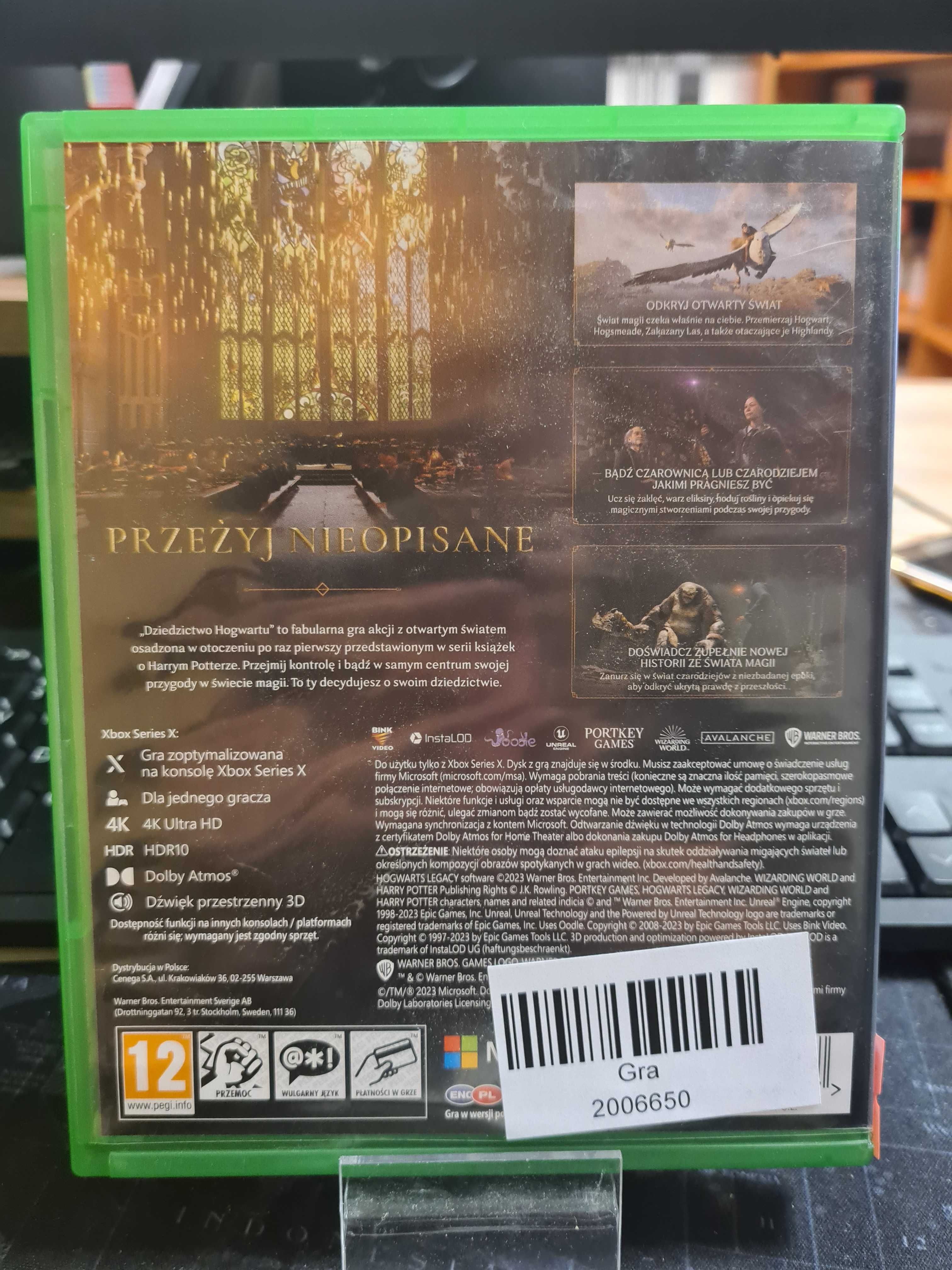 Dziedzictwo Hogwartu XBOX ONE  Sklep Wysyłka Wymiana