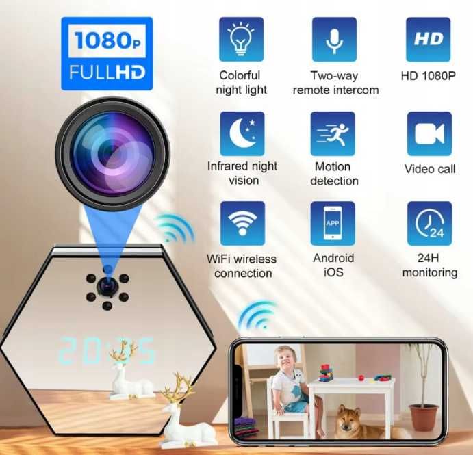 Zegarek z kamerą Z17 Altmir Wi-Fi z Detekcją Ruchu ttst1254