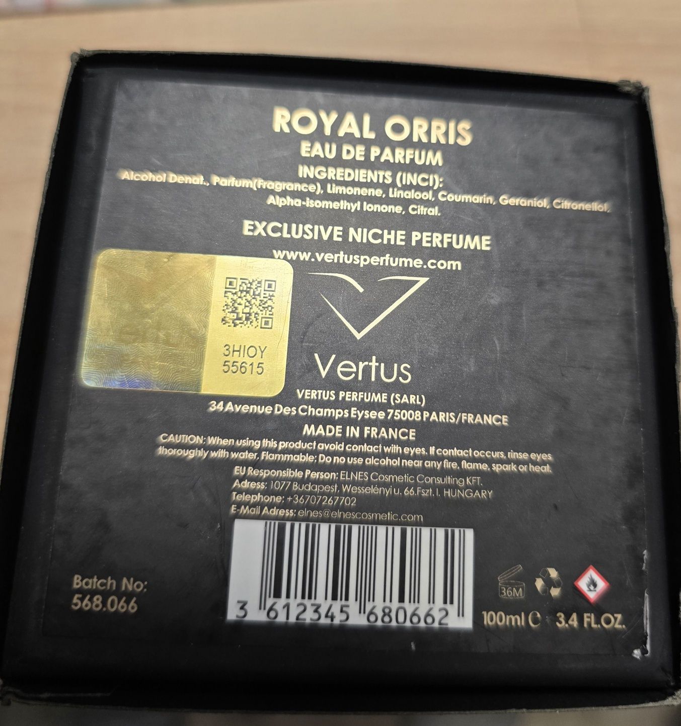 Vertus Royal Orris edp 100ml