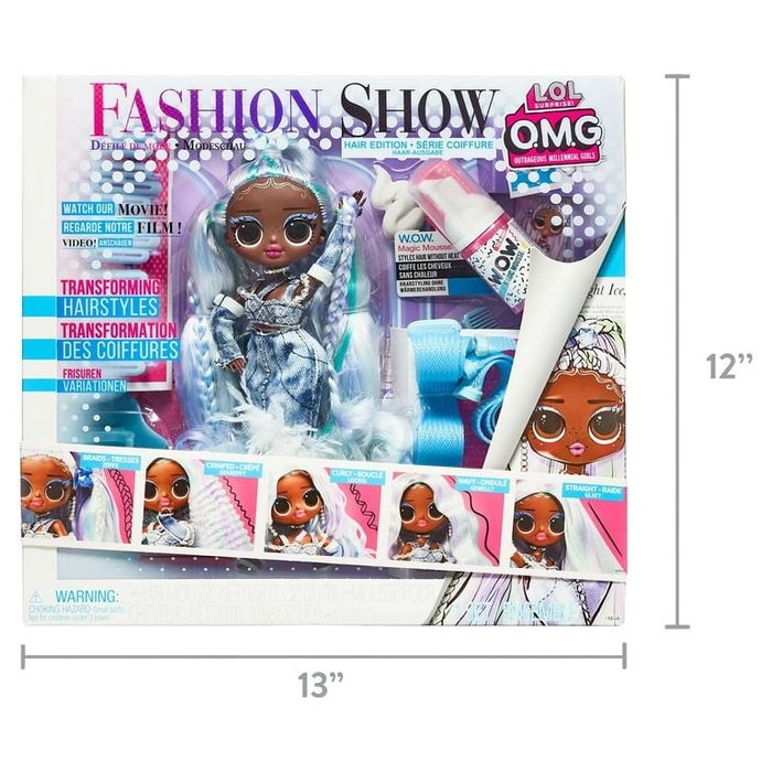 Кукла (лялька) LOL серії OMG Fashion Show Hair Edition Lady Braids Мод