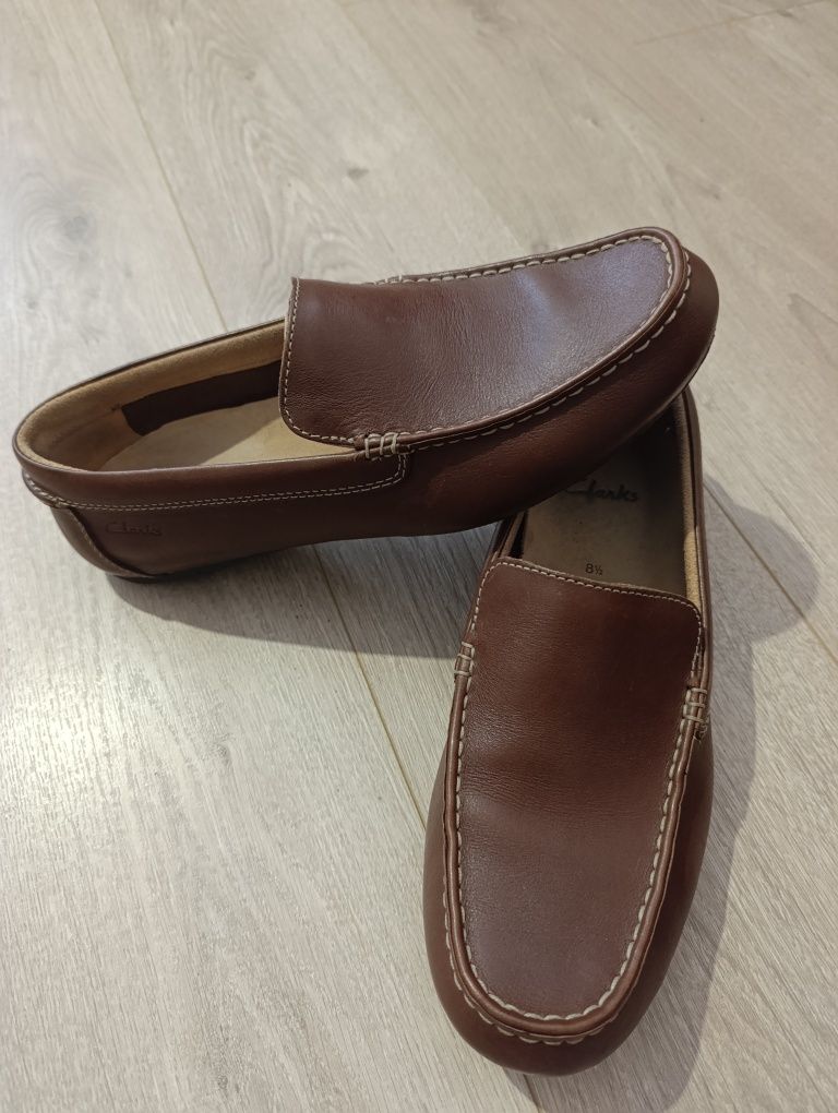 Мокасини черевики Clarks 8 G наш 41-42 р 27.5 см туфлі мокасины