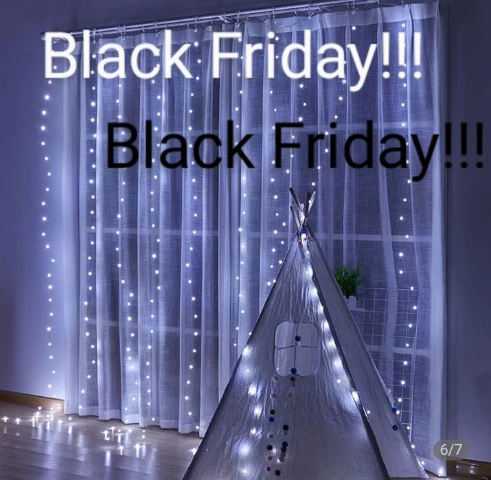 АКЦИЯ!! Гирлянда штора, роса 3*3, 3*2