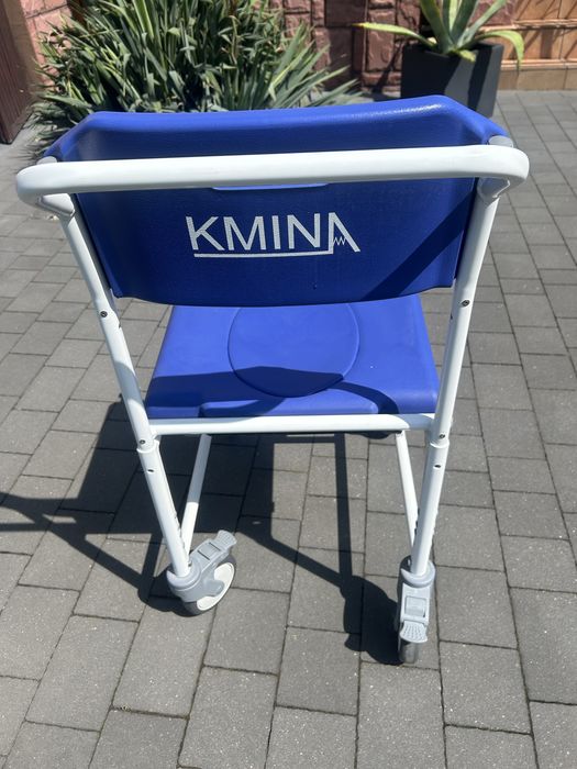 Krzesło KMINA prysznicowe z kółkami krzesło inwalidzkie toaletowe