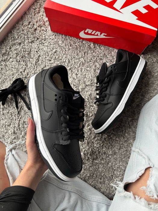Nike Dunk Low Black White ХУТРО